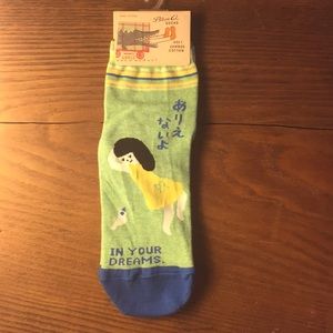 Blue Q ankle socks cute sassy soft
